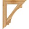 Ekena Millwork Imperial Traditional Rough Sawn Bracket w/ Offset Brace, Western Red Cedar, 8"W x 36"D x 44"H BKT0806X36X44IMP01RWR - alternate 4